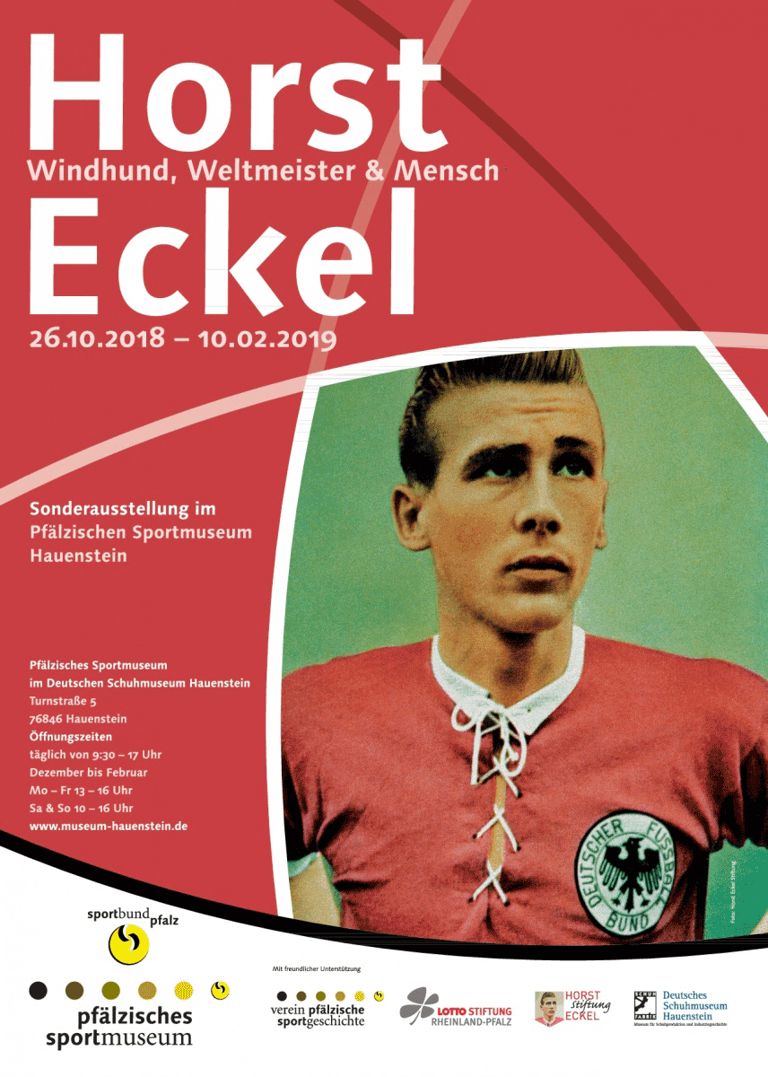 Ankündigungsplakat zur Horst-Eckel-Ausstellung in Hauenstein