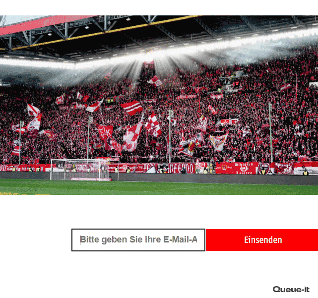 Screenshot 2: Warteschlange im Online-Ticketshop