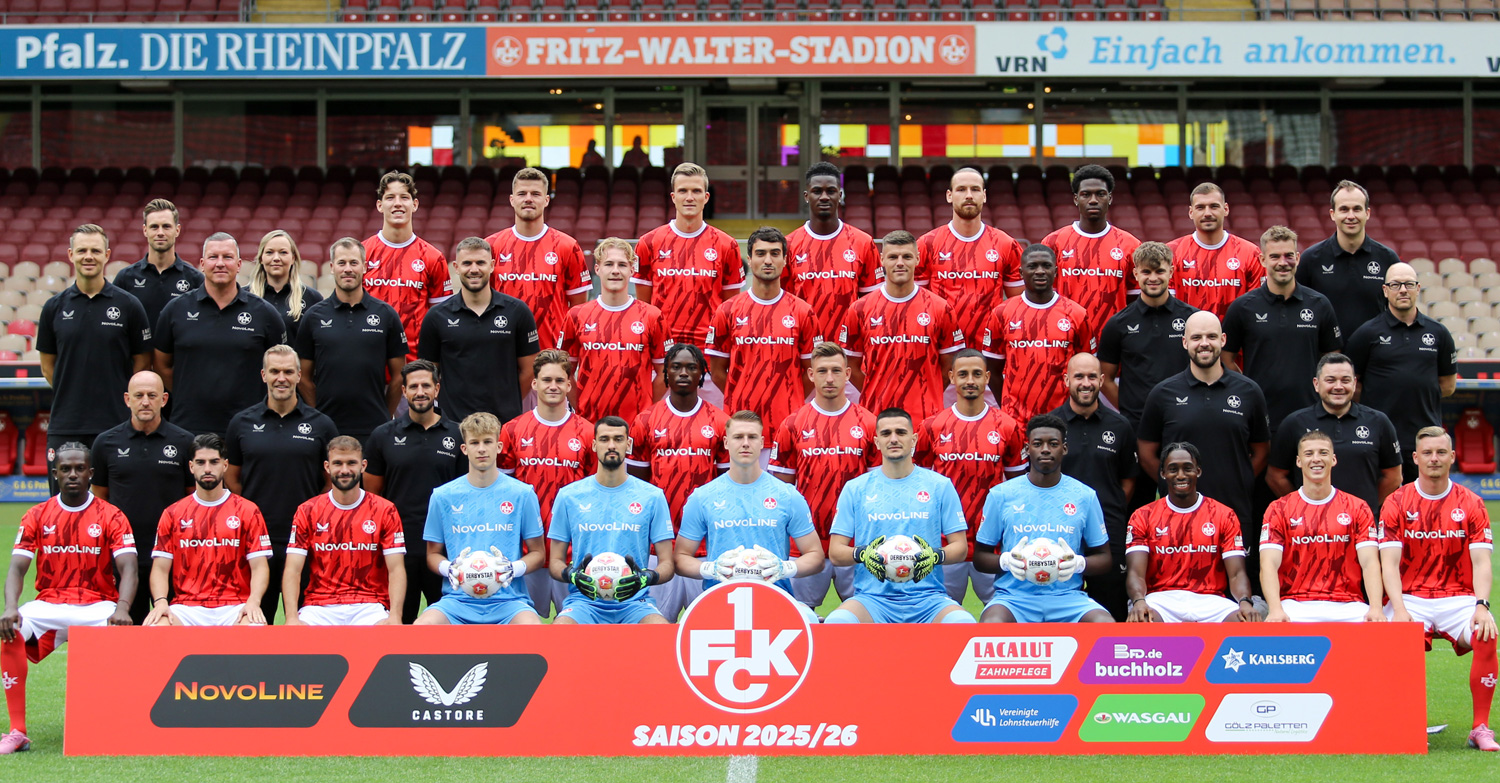 Mannschaftsfoto des 1. FC Kaiserslautern, Saison 2025/26